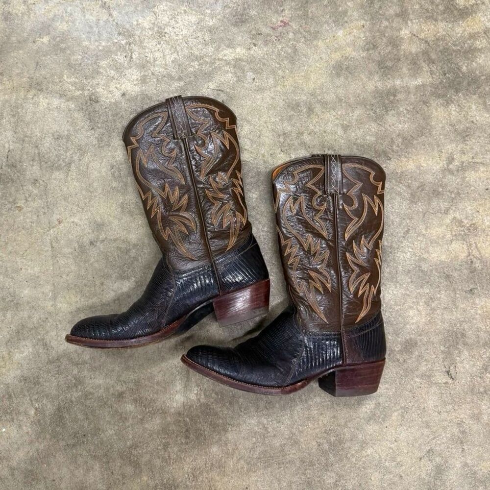 Vintage Wrangler W.B. Masterson special edition cowboy cowgirl boots